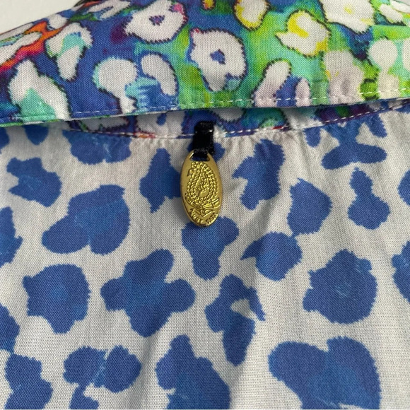 Ruby Yaya Rainbow Leopard Print Button Down Shirtdress colorful 22226 - Picture 5 of 11